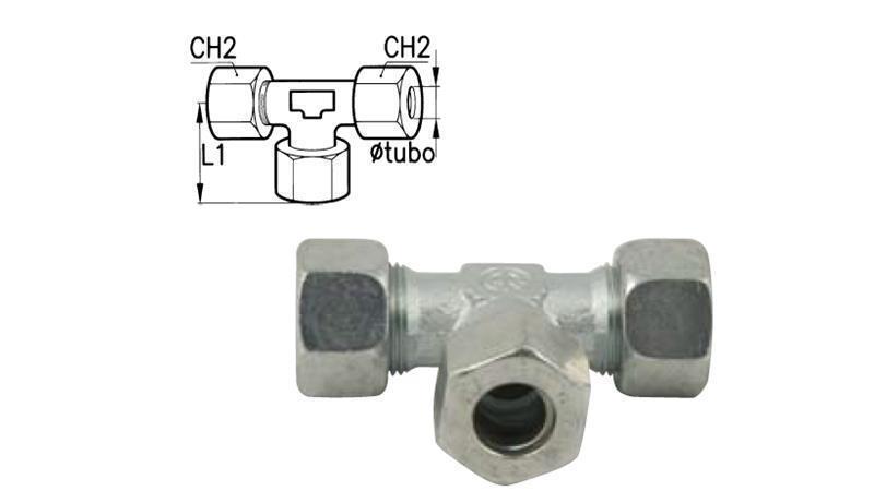 HYDRAULISK T COM L-12 MED MUTTER