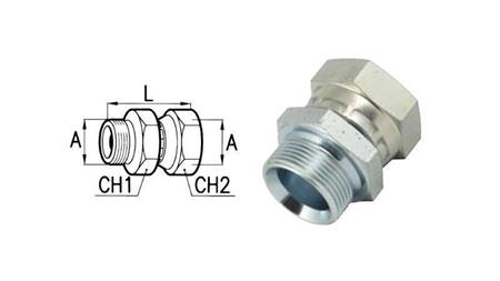 HYDRAULISK DUAL VENTIL SVIVELMUTTER 1/2