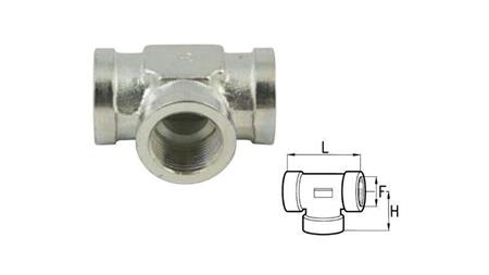 HYDRAULISK T STYKK BSP KVINNE-KVINNE 1/2