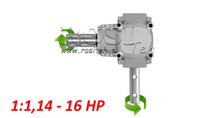 WINKELGETRIEBE L-150J 1:1,14 (16HP-12kW)