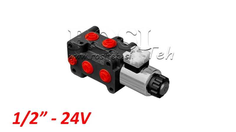 6 VEIS VENTIL 1/2 (6/2) 24V - 90LIT