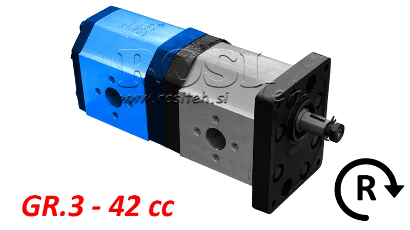 ХИДРАВЛИЧНА ПОМПА 30C42X242 ЗАДНА ГР.3 42 CC ДЯСНА