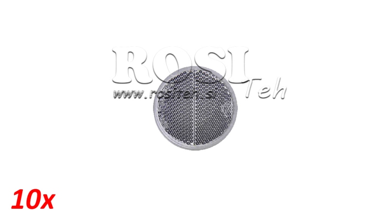 RUNDE REFLEKTORER Φ 60 HVIT (10STK)