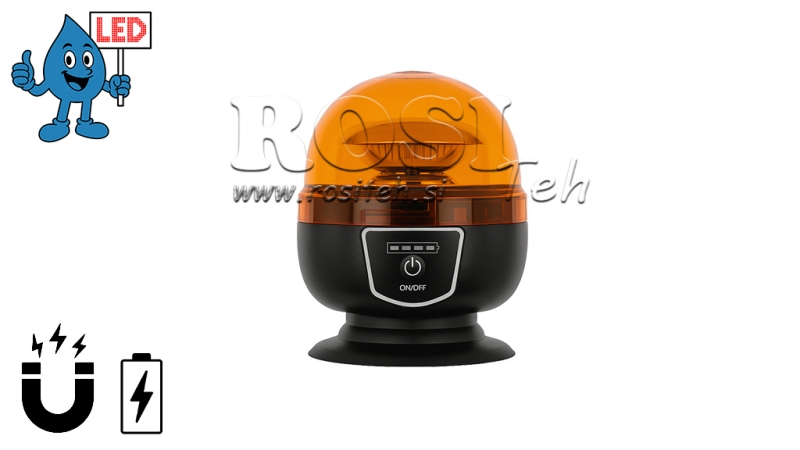 LED ROTERANDE MAGNETISK LAMPA - BATTERI
