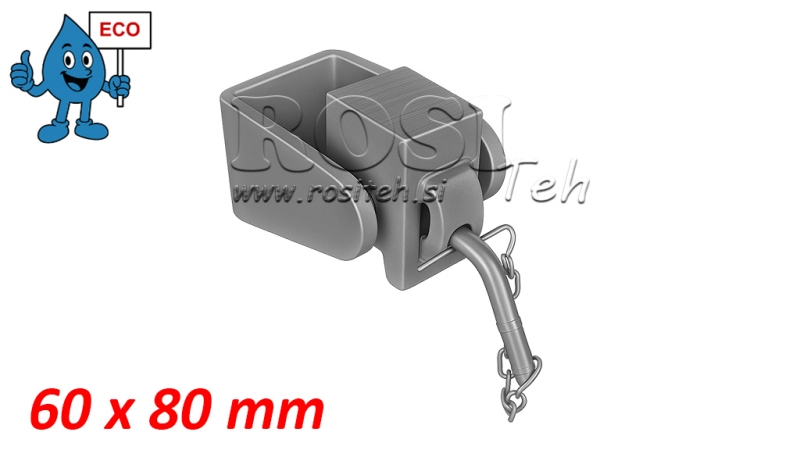 BRACKET PENTRU TIPPER CAISSON 60X80MM ECO