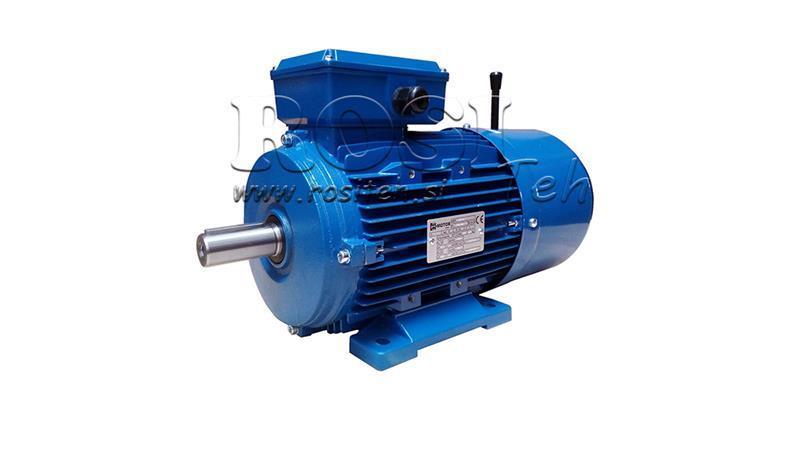7.5kW-MOTOR ELECTRIC CU FRÂNĂ MSH132M-4_1450rpm 3Faze picioare-B3