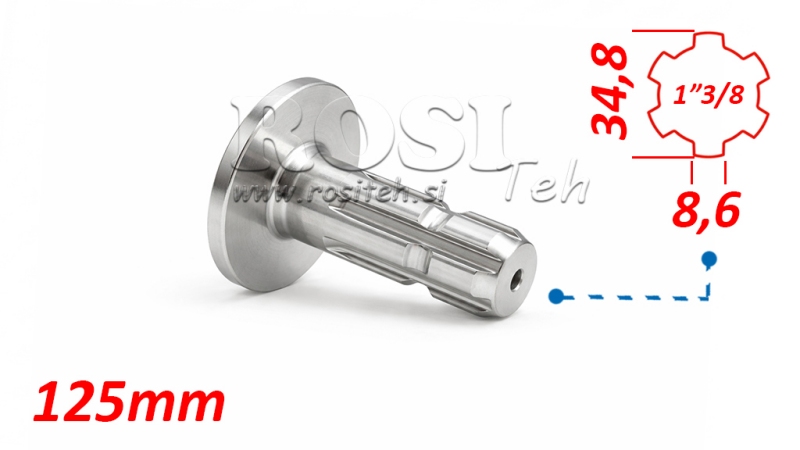 HRIADEĽ DRÁŽKOVANÁ S PRÍRUBOU 1 3/8