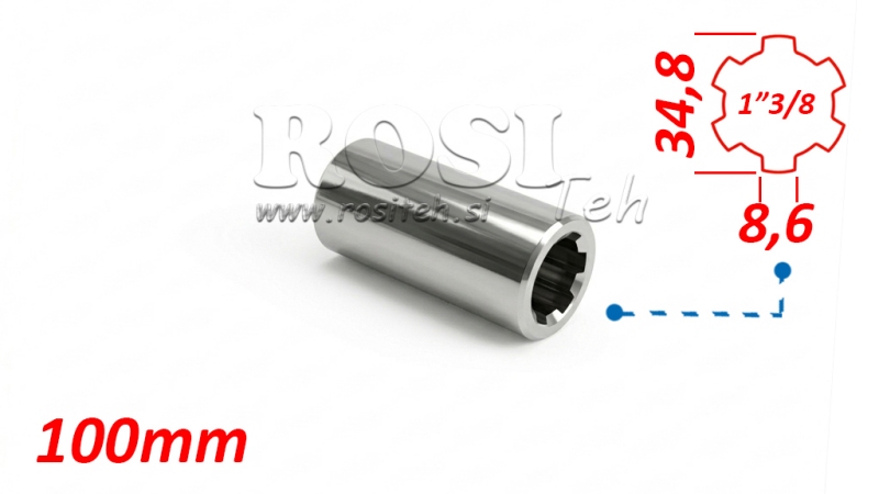 P.T.O. ADAPTER BUSH 1”3/8 L=100