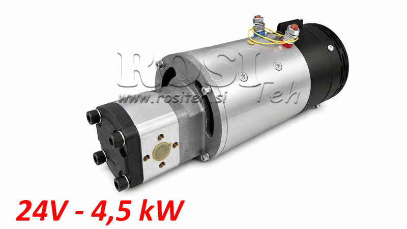 HYDRAULICKÁ PUMPA SADA GR.2 + ELEKTRICKÝ MOTOR 24V 4.5KW = 10CC - 20LIT