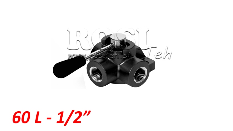 MANUAL 3-VEGS VENTIL DF 1/2 - 60LIT