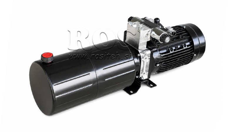 MINI HIDRAULIKUS AGGREGÁTOR 230 VAC (2,2 kW) - 8,0 cc - 11,2 lit/perc - tartály 12 lit