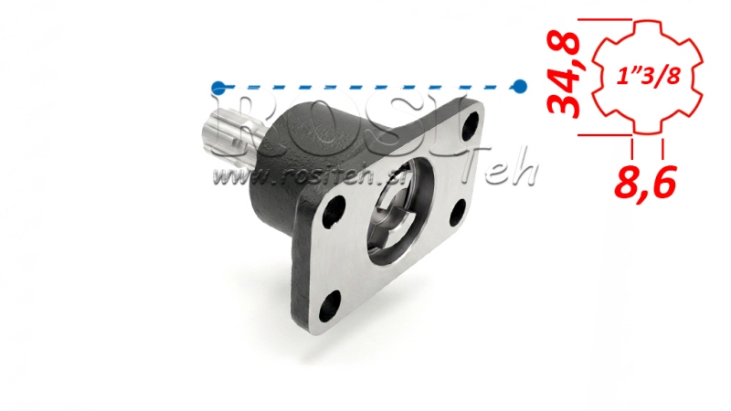 HRIADEĽ DRÁŽKOVANÁ PASQUALI 4 SKRUTKY