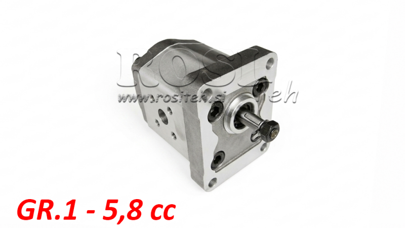 HYDRAULISK PUMPE GR.1 5.8 CC HØYRE - FLANSER