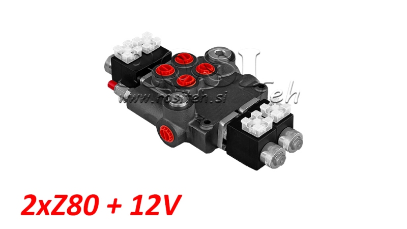 HIDRAVLIČNI VENTIL 2xZ80+12V DC