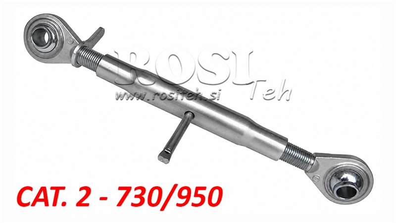 MEKANISK TOPPSTAG FOR TRAKTOR JUSTERBART KAT. 2 - M30X3 - 730/950