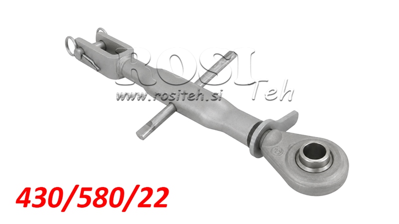 JUSTERBART STABILISERINGSSTAG MED GAFFEL OG KULE 430/580/22