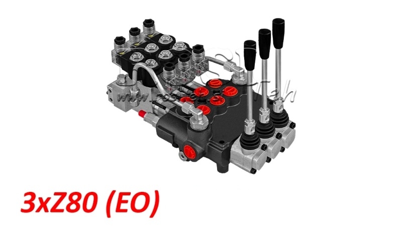 ELEKTRO-MANUELL HYDRAULISK MONOBLOKKVENTIL 3xZ80
