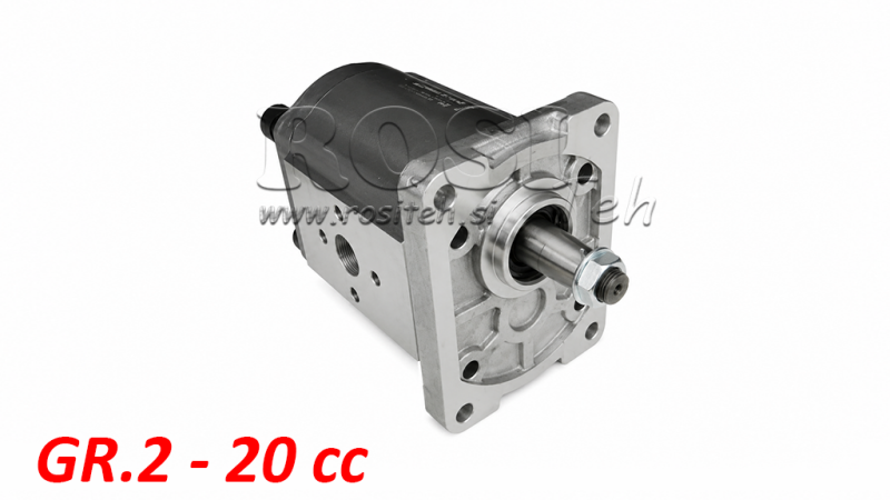 HYDRAULISK PUMPE GR.2 20 CC HØYRE - FLANSER
