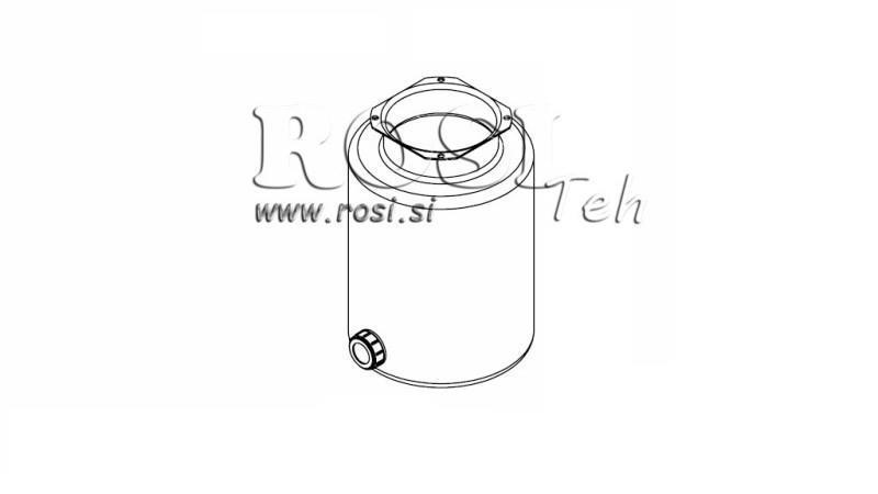 METALLIRESERVUAA RULLA PP 8 LITRAA VAAKA-PYSTY