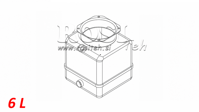 PVC RULL RESERVOAR PP 6 LITER HORIZONTAL-VERTIKAL