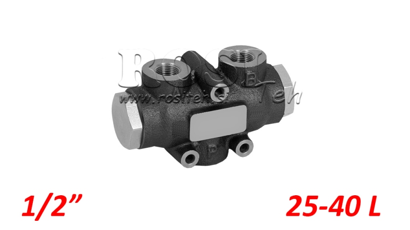 HYDRAULICZNY ZAWÓR ROZDZIELCZY PRZEPŁYWU V01005 25 - 40 LIT - 1/2 - 250 BAR (MAX.300 BAR) V-EQ25