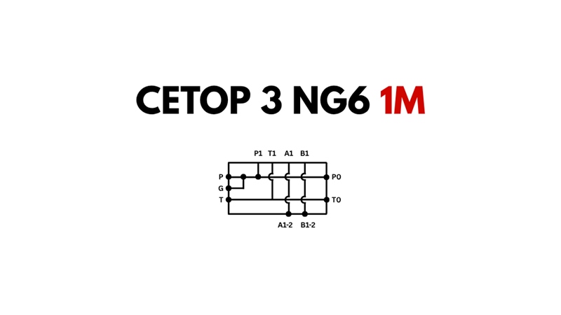 BASE CETOP3 NG6 1M