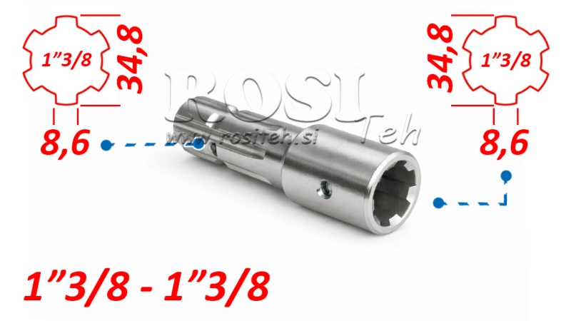 ADAPTER P.T.O. 13/8 do 13/8
