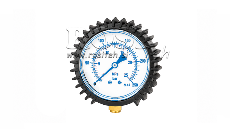BESKYTTENDE GUMMI FOR MANOMETER DN63 - SVART