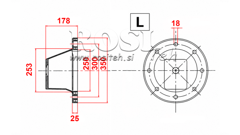 HÜDRAULILINE FLANGE - KELL L3513 (EM11-22KW/GR3)