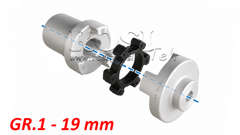 GUMMIKOBLING INNSATS ND5 (0.55-0.75KW)  19MM/GR1