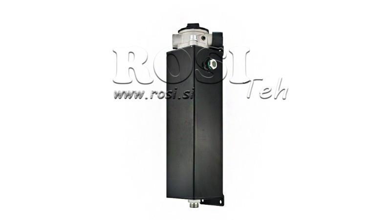 МЕТАЛЕН РЕЗЕРВОАР 3 ЛИТРА КУБ 100x113x350mm ПЪЛЕН С ОБОРУДВАНЕ