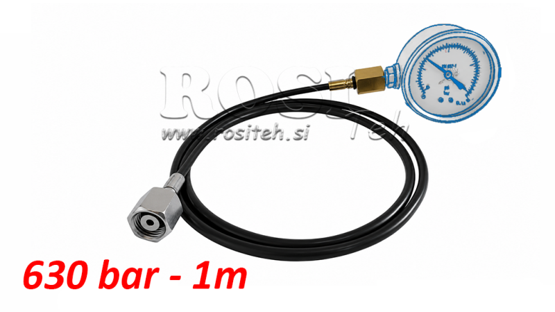 MÅLETUBE FOR MANOMETER 630BAR LENGDE 1 METER