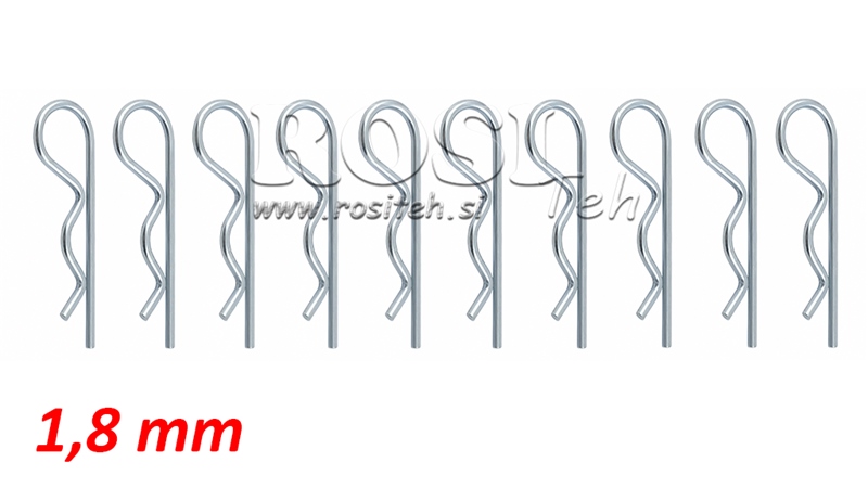 FEDERVORSTECKER KOMPLET einfacher fi 1,8mm ( 10 Stück)