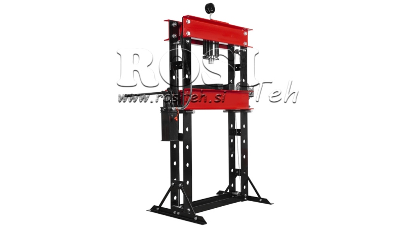 VERKSTAD HYDRAULISK PRESS FÖR LAGER 50T - två hastigheter