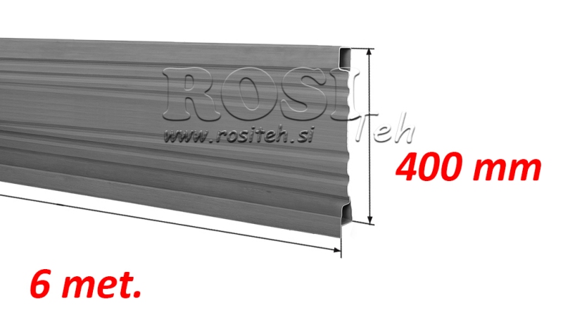 LATERAL PENTRU REMORCA BASCULATOR 6 MET. - ÎNĂLȚIME 400 MM