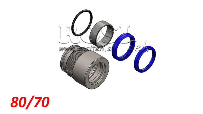TETNINGSSATS FOR HYDRAULISK SYLINDER MONO 80/70