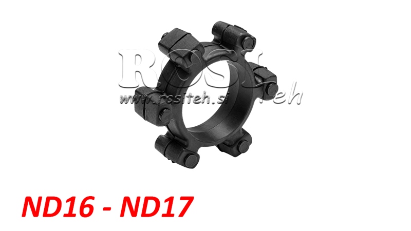 STJERNEKOBLING FOR GUMMIINNSATS ND16-ND17 (74mm)
