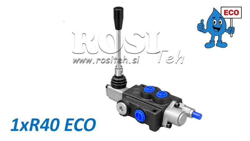 HYDRAULISK MANUELL VENTIL – 1-SEKSJONS RETNINGSVENTIL 1xR40 ECO