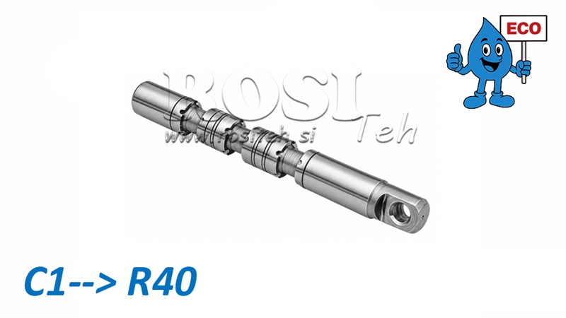 C1 ENKELTVIRKENDE SLEIDE FOR MANUELL VENTIL R40 ECO