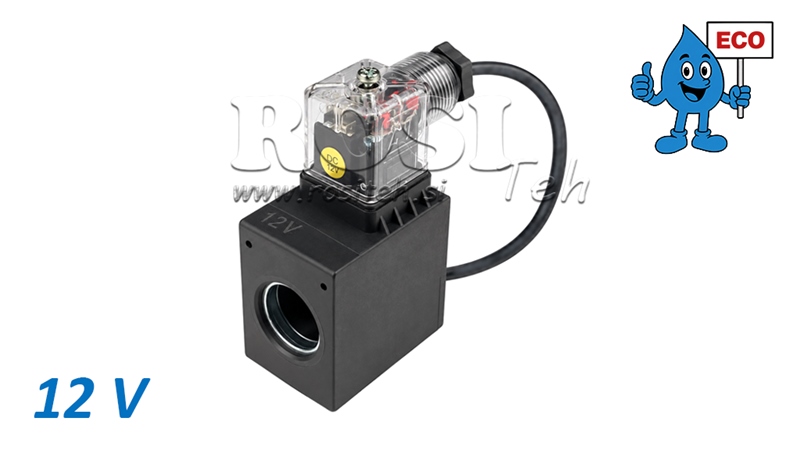 12V MAGNETSPOLE FOR HYDRAULISK MAGNETVENTIL E80 ECO