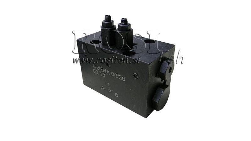 HYDRAULICKÝ VENTIL OTOČNÝ MECHANICKÝ PRO HLEVSKE BRUSH CETOP3 4/2 RHA
