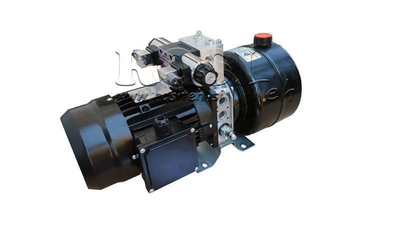 МИНИ ХИДРАВЛИЧЕН АГРЕГАТ 380V AC (0.75 kW) 85 бара - 3.7 cc - 5.2 литра/мин - резервоар 4 литра