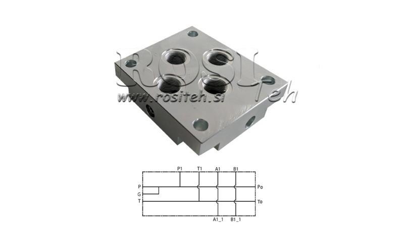 Bază CETOP5 NG10 1M