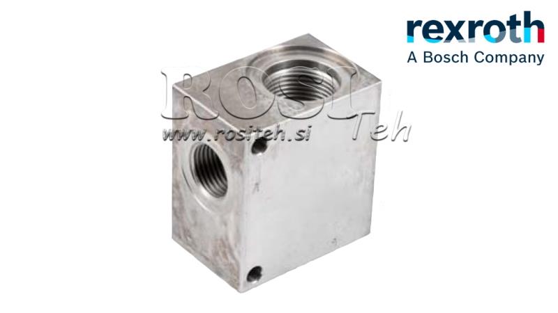 КУТИЯ ЗА 2-НАПРАВЛЕН ХИД. ВЕНТИЛ REXROTH 1/2 70-ЛИТРА