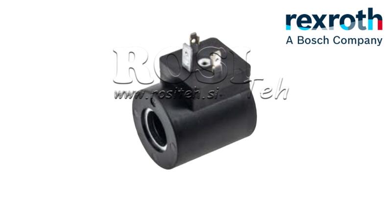 ЕЛЕКТРОМАГНИТНА КОИЛА 12V DC - фи 15.75mm-41mm IP65