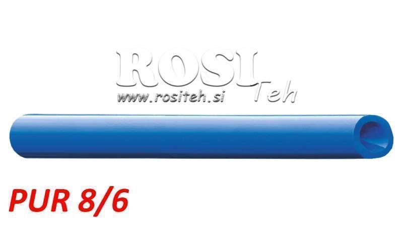 PU 8/6 HOSE DE AER POLIURETAN ALBASTRU