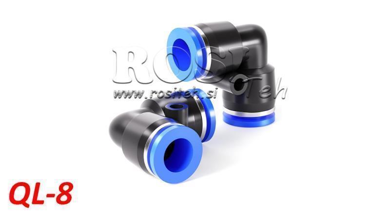 PNEUMATSKI UTIČNIK KUTNI SPOJNIK TPA BEZ NITI QL-8