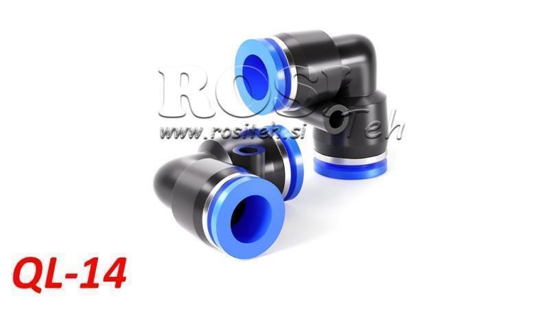 ПНЕВМАТИЧЕН ЩИФТ ЪГЛОВ СЪЕДИНИТЕЛ TPA БЕЗ РЕЗБА QL-14