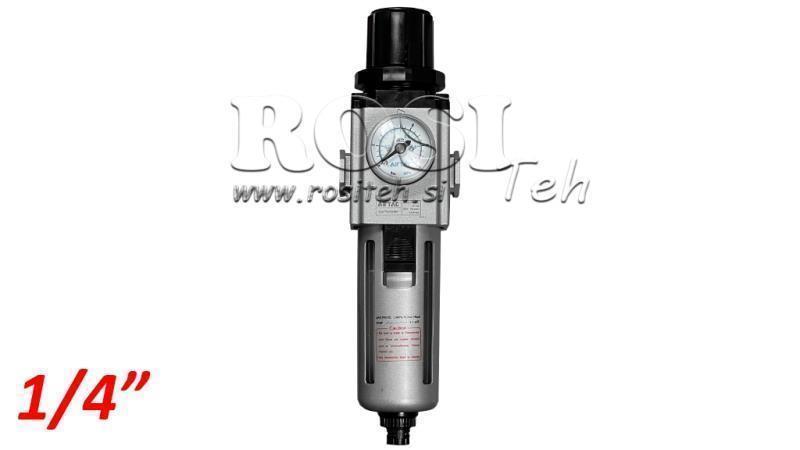 PNEUMATISK FILTER REGULATOR 200 G1/4 40µ 0-10b