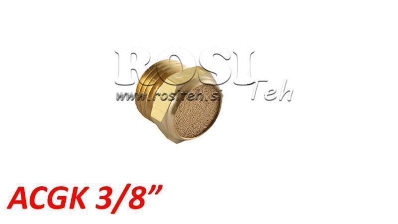 SILENCIADOR NEUMÁTICO DE BRONCE ACGK 038 BAJO